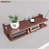Router Shelf Wall Mounted Wifi Router shelf Height 08 Inch Width 24 Inch Depth 08 Inch Model:RS203