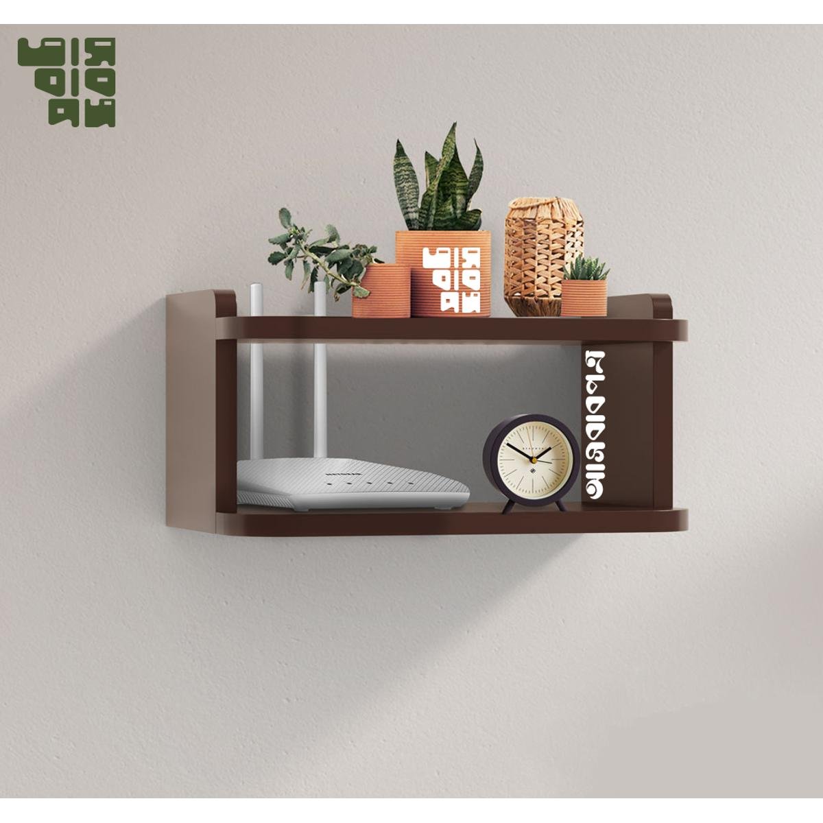 11756a1aca4c253029877ece3108fcb6 Router Shelf Wall Mounted Wifi Router shelf Height 6.5 Inch Width 12 Inch Depth 08 Inch Model RS:209 - Image 1