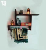 Prayer mat shelf jaynamaz shelf wall shelf Height 20 inch width 25 inch depth 7 inch Model:JS1001 - Image 2