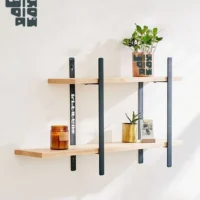 Wall shelf floating shelf Iron hanging shelf Height 22 inch length 27 Inch ,Depth 5 inch.Model WL414