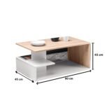 Tea Table / Center Table H16 inch x W 30 inch x 16 inch Model : TCT001