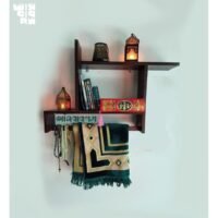 Prayer mat shelf jaynamaz shelf wall shelf Height 20 inch width 25 inch depth 7 inch Model:JS1001