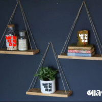 Wall Shelf Floating shelf 03 Pcs Height 0.5 inch Width 14 Depth 6 inch Model WL412