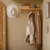 Natural Wood Decorative Wall Shelves Material: Wood Width: 16 inch Height 5 inch Depth: 5 inch Model WD002