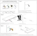 Wall Shelf , Hanging Shelf for Bathroom & Living Room 16 x 6 x 16mm WL417 - Image 5