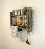 Wooden Kitchen Storage Rack Height 18 inch Width 24 inch Depth 5 inch Model WRK003 - Image 4