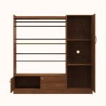 2 in 1 Strong Structure Alana with Clothes Stoarge open Space with 1 Lock Door Clothes Storage 3 Shelf Cabinet Almira, Regal Color Alna, Modern Home Use Clothes Hanging Alana 1 Door Clothes Cabinet, 48/48 AL004 - Image 3